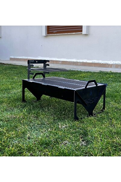 enerjivar COSMIC DESIGN Katlanır Mangal Katlanır Pratik Mangal Deri Kılıf Hediyeli Özel Kutulu