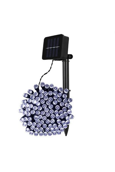 divendi-ro Solar Light Fixture, 50m, 500 LEDs, with Remote Control, Warm White/Rice or RGB - Cool White