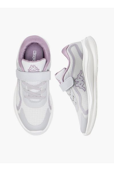 Kappa Girls' Textured Sports Shoes with Hook and Loop Closure
