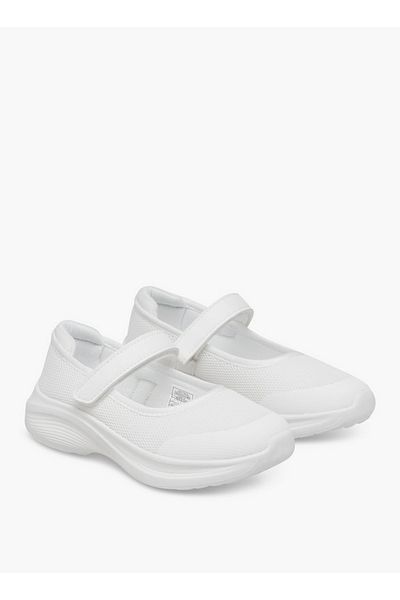 Dash Girls Textured School Shoes with Hook and Loop Closure