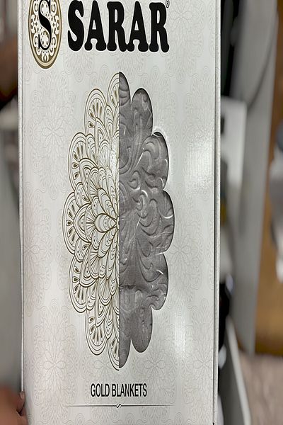 Sarar Gold Embos Double Blanket