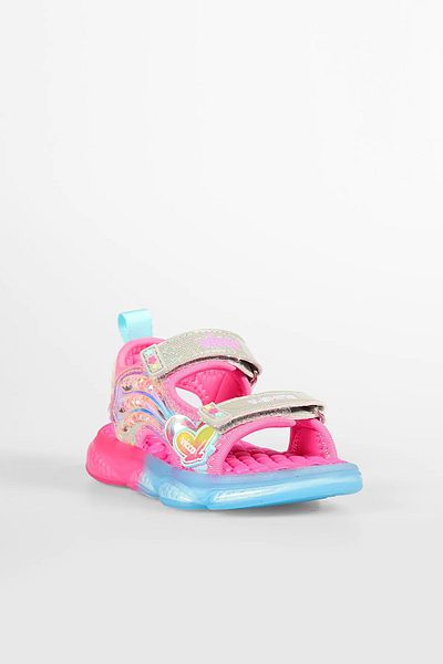 Vicco 22-30 Girl's Can Lighted Sandals - Fuchia