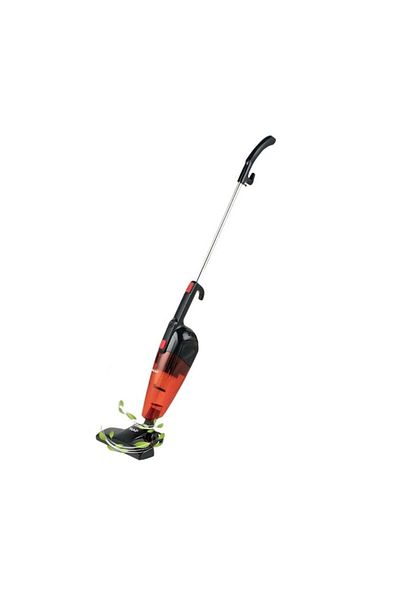 raf 2 in 1 upright vacuum cleaner with HEPA filter, 600W with 2 accessories, red with black