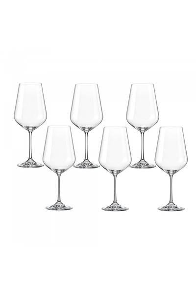 Bohemia Cristal Pahar BOHEMIA CRISTAL SIESTA pentru vin rosu set 6 buc 500ml