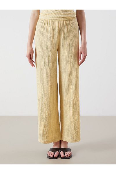 LC Waikiki Xside Women's Textured Pants with Elastic Waist
