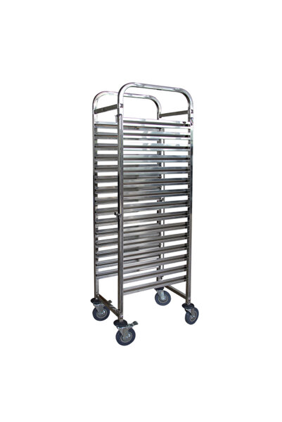 Raki Transport trolley for castronorm GN trays with 15 levels