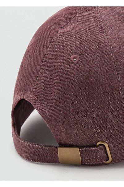 MANGO Woman Nakışlı mesajlı pamuklu kep