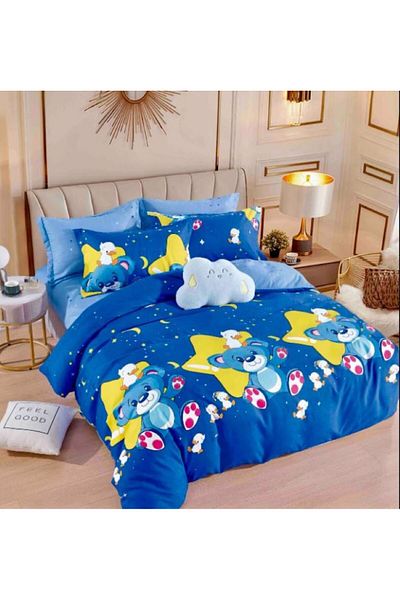 JOJO Set lenjerie de pat 1 persoana 4 piese