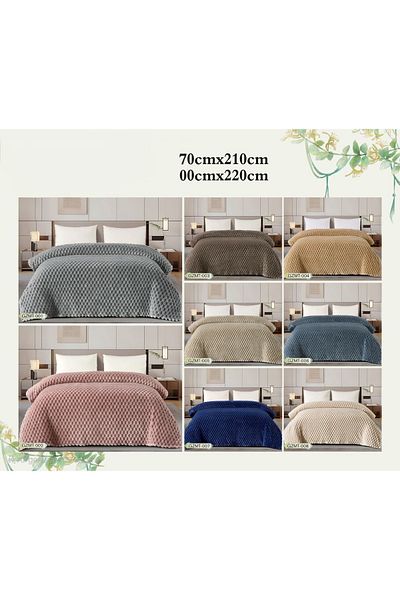 MİNG Lİ A soft, new, elegant double blanket with a soft texture, weighing 1500 g, size 220*240 cm