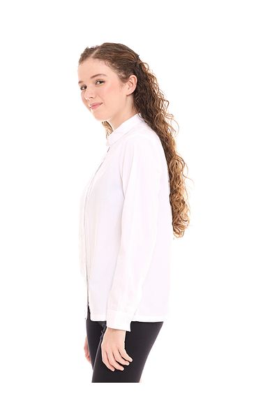 R&B White GIRLS WOVEN TOP 5-16Y