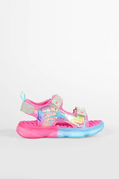 Vicco 22-30 Girl's Can Lighted Sandals - Fuchia