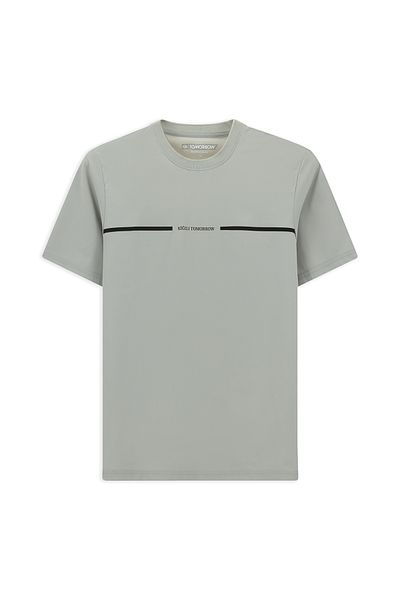 Kiğılı Techno-Line Crew Neck Regular Fit Printed Lycra T-Shirt