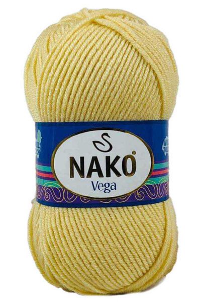 NAKO Vega Hand Knitting Yarn 11599 Light Yellow
