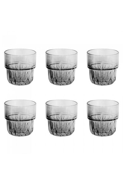 Raki Set 6 pahare FOXY FUME 260ml,8,5xh8,5cm