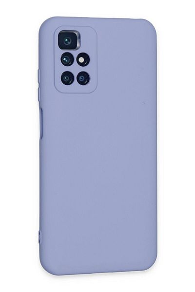 CepteToptan حافظة هاتف Xiaomi Redmi 10 2022 من السيليكون المخملي الداخلي - ليلك - MKİ8562-8592