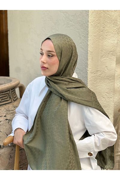 Modakaşmir Silky Jacquard Series Melosia Pattern Shawl