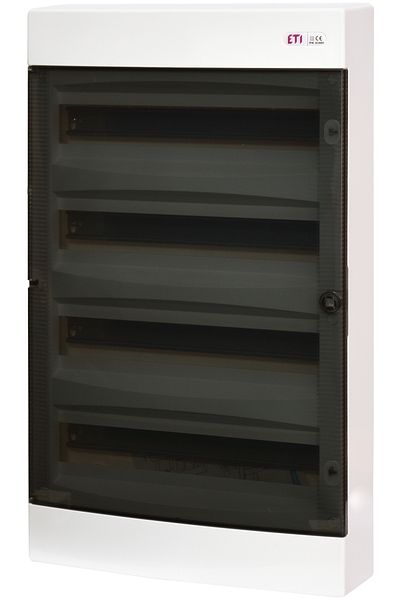 Eti PVC enclosure, 72 modules, surface-mounted, IP40, transparent door, 001100270,