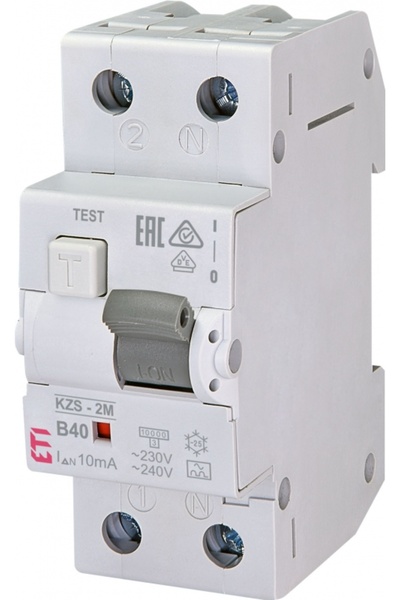 Eti Intreruptor diferential RCBO, 1P+N, 40A, 10mA, 10kA, curba B, tip A, KZS,...
