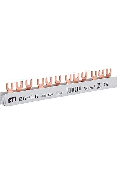 Eti Busbar 12 module, tip furca, 3P, 80A, IZ12, 002921020,