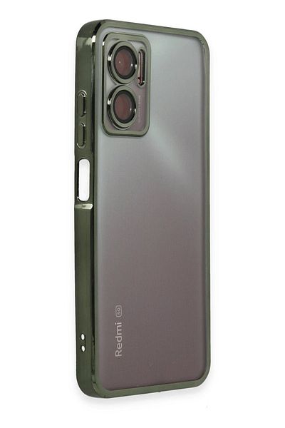 CepteToptan حافظة هاتف Xiaomi Redmi 10 5G من السيليكون مع عدسة - أخضر - MKİ6752-9365