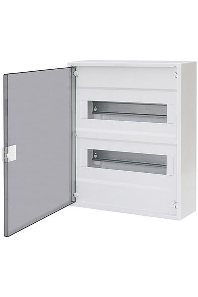 Eti PVC enclosure, 24 modules, surface-mounted, IP40, transparent door, 001100241,