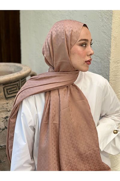 Modakaşmir Silky Jacquard Series Melosia Pattern Shawl