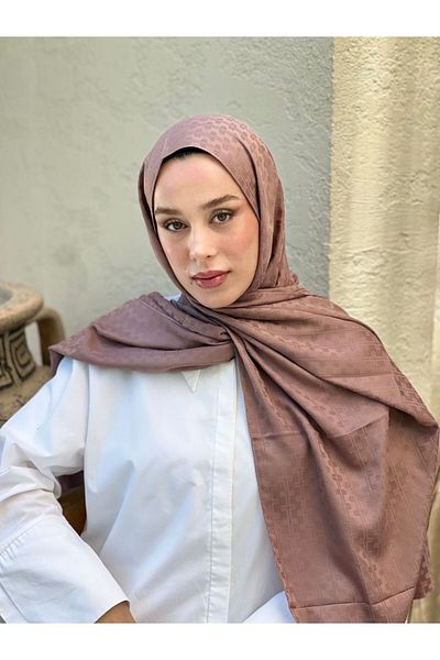 Modakaşmir Silky Jacquard Series Melosia Pattern Shawl