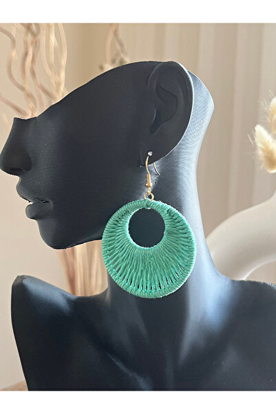 Büyük Hanım أقراط دائرية على الطراز البوهيمي