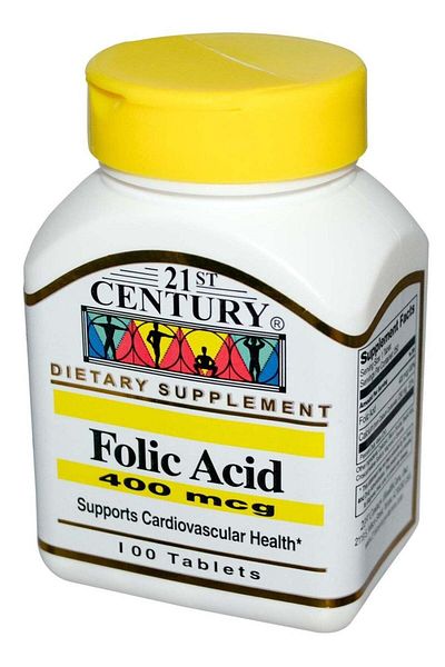21st Century Folic Acid 400 Mg Tab 100 s