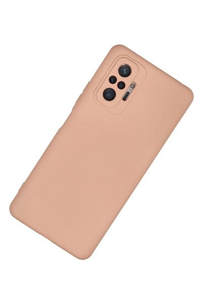 CepteToptan حافظة هاتف Xiaomi Redmi Note 10 Pro مصنوعة من السيليكون المخملي الداخلي - مسحوق - MKİ7216-9707