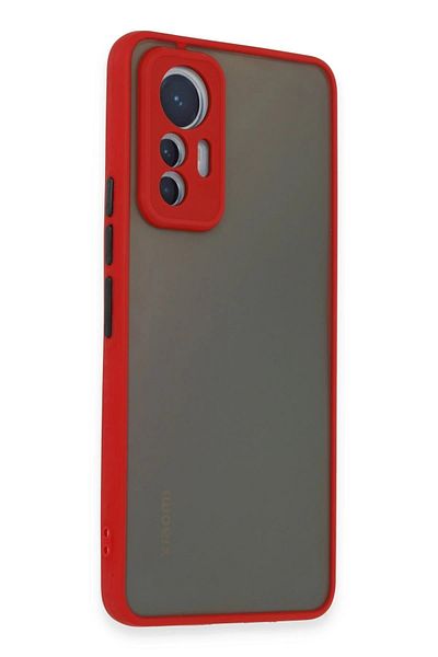 CepteToptan حافظة هاتف Xiaomi Mi 12 Lite من السيليكون مونتريال - أحمر - MKİ3905-1465