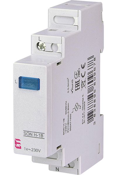 Eti Voltage indicator, single-phase, blue LED, SON H-1B, 002471555,