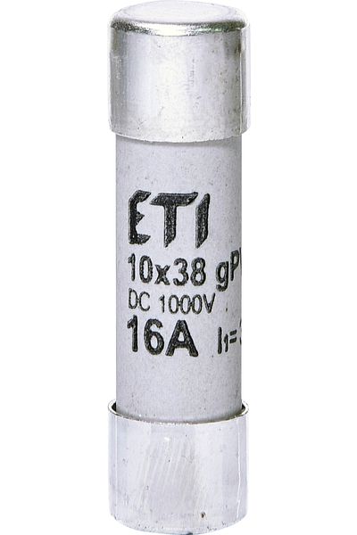 Eti gPV fuse, photovoltaic module protection, 10x38, 16A, 1000V DC, 002625081,