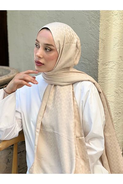 Modakaşmir Silky Jacquard Series Melosia Pattern Shawl
