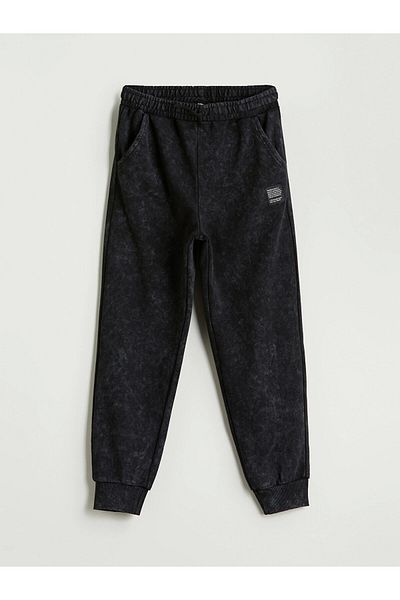 LC Waikiki LCW Παιδικό Μαύρο Ελαστικό Αγόρι Jogger Φούτερ