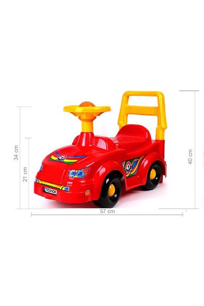 Divendi Pre-school car for children 1-3 years, Ride On, red-yellow