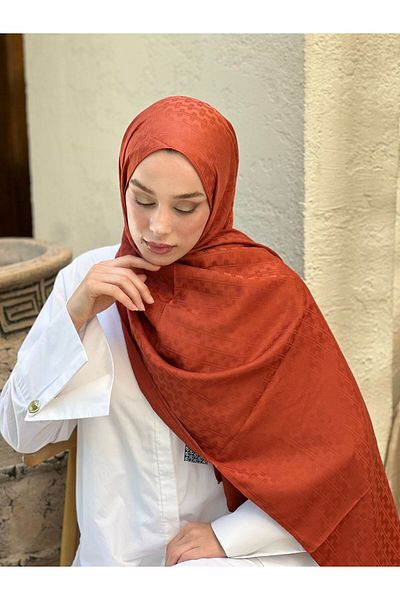 Modakaşmir Silky Jacquard Series Melosia Pattern Shawl