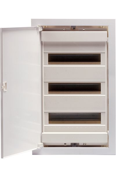 Eti PVC enclosure, 42 modules, recessed, IP40, white, white door, 001101185,