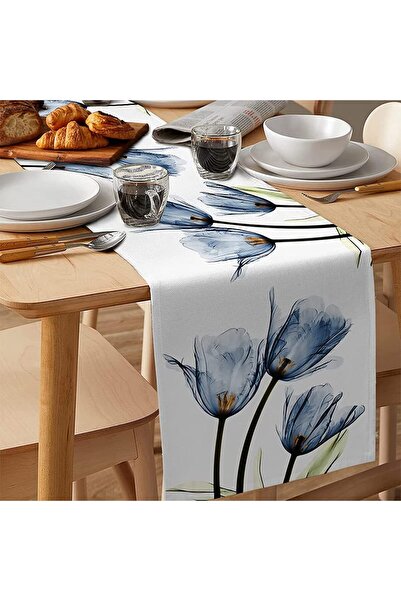 Sister Home Design Καλοκαίρι, μπλε, λουλουδάτο τραπεζομάντιλο, άνοιξη, μοντέρ...