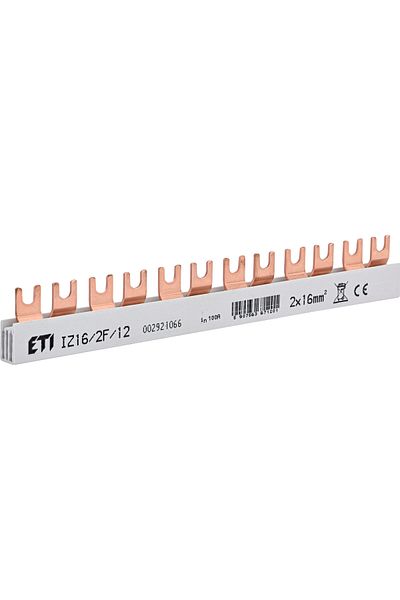 Eti Busbar 12 module, tip furca, 2P, 100A, IZ16, 002921066,