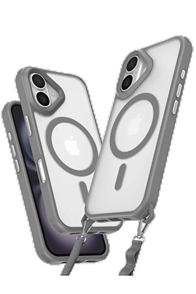 NexGen iPhone 16 Plus Case Enka Magsafe Silicone Case - Titan Gray - Fth5855-8685