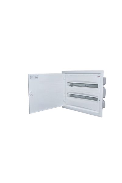 Eti PVC enclosure, 48 modules, recessed IP40, white, white metal door, 001101293, ETI,