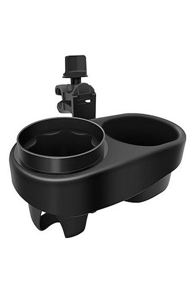 OEM Cup holder for baby stroller, 22.5 x 18.4 x 13.4 cm, plastic, black