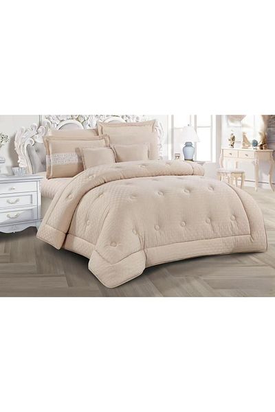 Lovera King Size Double Duvet Cover Set, Durable Soft Fabric, Modern Pattern, 8 Pieces, 240*260 cm