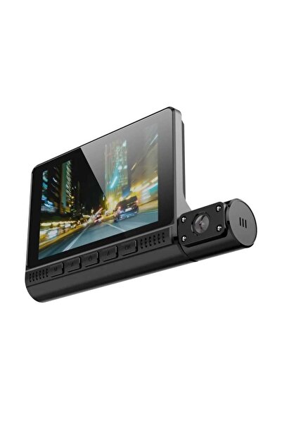 divendi-ro Triple Auto DVR Camera, with Touch Screen, Full HD 1080x1920 Video, Motion Sensor, Black