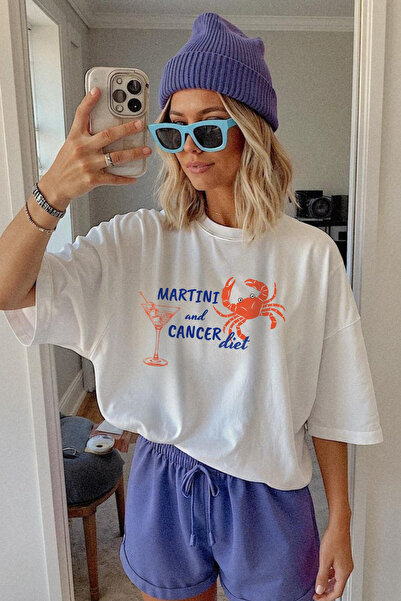 LAYORA Μπλουζάκι Crab Printed Oversize 100% βαμβάκι