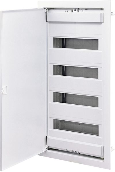 Eti PVC enclosure, 56 modules, recessed, IP40, white, white metal door, 001101163,
