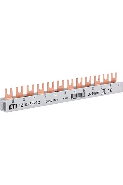 Eti Busbar 12 module, tip furca, 3P, 63A, IZ10, 002921140,