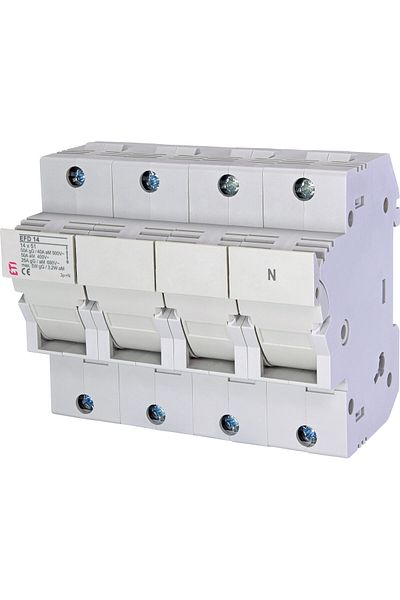 Eti Fuse disconnector, 14x51mm, alternating current, 3P+N, 50A, with LED, EFD 14, 002560005,