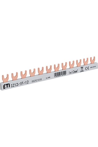 Eti Busbar 12 module, tip furca, 1P, 80A, IZ12, 002921018,